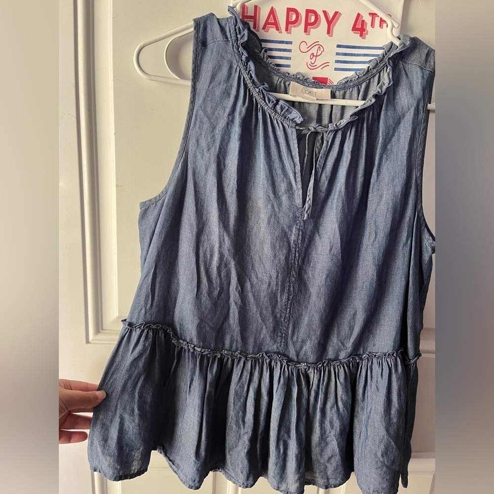 Loft Denimlike Blouse